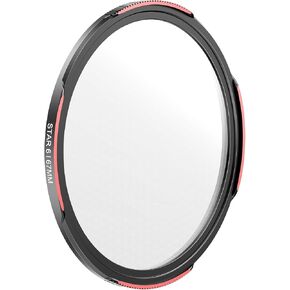 TELESIN 67mm 6-Line Star Filter, DSLR Camera Lens, Multi-Layer Nano-Coated Glass, AR&AF Coating, Starburst Effect, Water & Fingerprint Protection, for Smartphone Mounts