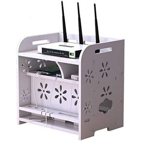 Router Storage Box,Box Router Storage Box WiFi Router Bracket Set-top Shelf Bracket for TV Accessories WiFi Router TV Box Set Top Box Stands