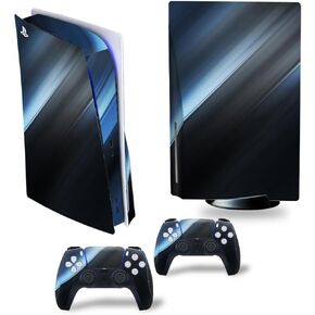 Metallic Skin Compatible with Ps5 Disc Version of The Controller, with Anti-Slip Features and Modern Design Vinyl Protection Stickers Metal-0043