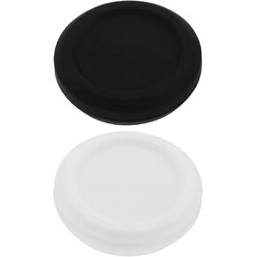 2PCS Action Camera Silicones Cilmons Caps Cap Cap Cap Coproofs Cover متوافقة مع Insta360 GO 3S (Black+White)