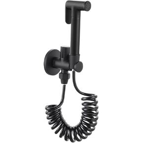 Sprayer Brass HandheldSprayer for Toilet Black Baby Cloth Diaper Sprayer PortableAttachment withHose for Feminine Wash, Pet Washing, Easy to Install,3m Hose(3m Hose)