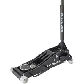 Black Flag™ Intimidator 3-Ton Aluminum Floor Jack, 6,000 lb Capacity, Dual Piston Quick Lift Pump, 3.8" Low Profile, 19.6" Max Height, Lightweight Jack for Trucks and Muscle Cars