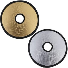 Foldable Dual Sided Photography Reflector Diffuser Plate Lightweight Flash Light Barrier for Natural Portrait Macro Photography Accurate Color Temperature