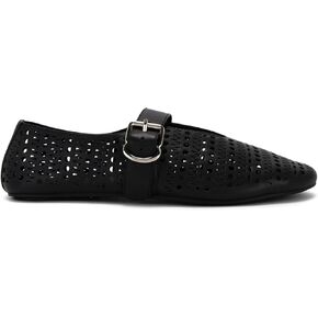 Women's Mesh Ballet Fashion Round Toe Fishnet Flats, Lace Up Hollow Out Mary Jane Shoes, Comfortable Casual Office Daily Dress Ballet Shoes.