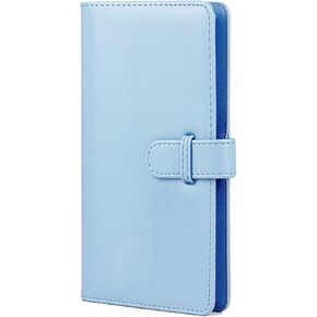 Square Album for Fujifilm Instax Square Film sq40 sq6 sq1 sq20 sq10 Camera PU Leather Picture Wallet Photo Album (Hold 80 Photos) (Orange)