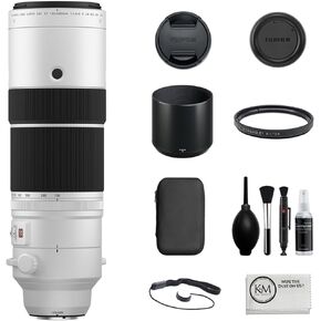Fujifilm XF 150-600mm f/5.6-8 R LM OIS WR Bundle مع مرشح الأشعة فوق البنفسجية + طقم بداية الصور + Cleaning Cloth (4 عناصر)