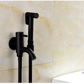 HandheldSprayer Brass Cloth Diaper Sprayer Black SuperchargeSprayer for Toilet for Toilet-Adjustable Water Pressure Control HandheldSprayer for Toilet