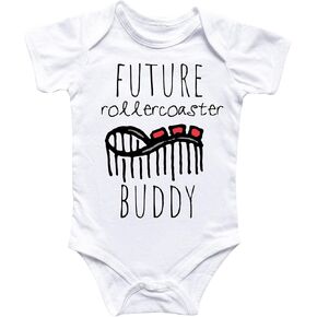 Theme Park Roller Coaster - Baby Boy Girl Clothes Infant Bodysuit Funny Cute Newborn