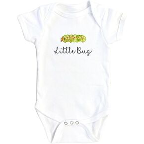 Little Bug Script - Baby Boy Girl Clothes Infant Bodysuit Funny Cute Newborn