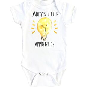 Electrician Helper - Baby Boy Girl Clothes Infant Bodysuit Funny Cute Newborn
