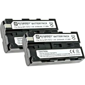 Synergy Digital Camcorder Battery, Compatible with Duracell DR5 Camcorder Battery (Li-Ion, 7.4V, 2000 mAh)