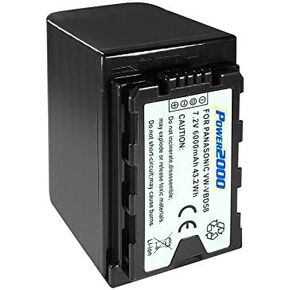 Synergy Digital Camcorder Battery, Works with Panasonic AG-AC90 Camcorder, (Li-Ion, 7.2V, 6000 mAh) Ultra Hi-Capacity, Compatible with Panasonic VW-VBD58 Battery