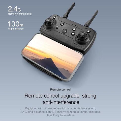 ikaufen E99 Drone Single camera,No Screen Control Camera for Adults RC Drone With 480P Dual Camera WiFi FPV Foldable Quadcopter Aircraft +1 Battery (E99 No Screen Control Black) in Saudi Arabia