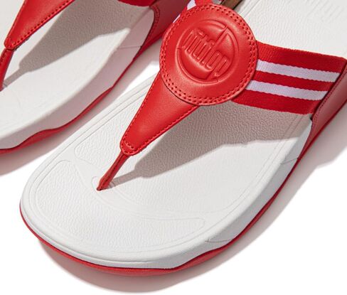 FitFlop DX4002-070 Walkstar Toe-Post Sandals Red US09 in Saudi Arabia