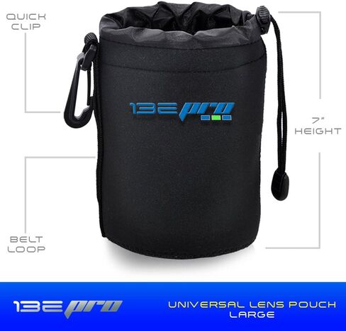 I3ePro Thick Neoprene Protective Lens Pouch for DSLR Camera Lens [Small] in Saudi Arabia