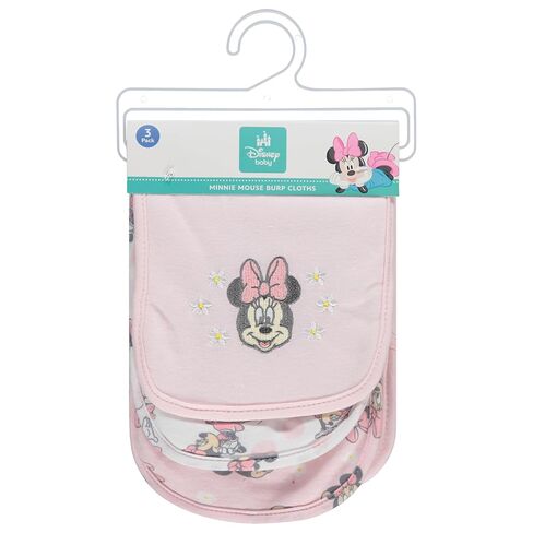 Disney Baby Burp Cloths 3 Pack - 100 ٪ Cotton - Mickey Mouse ، Minnie Mouse ، Winnie the Pooh ، Dumbo - ضرورية حديثي الولادة الناعم والامتصاص للبنين والبنات in Kuwait