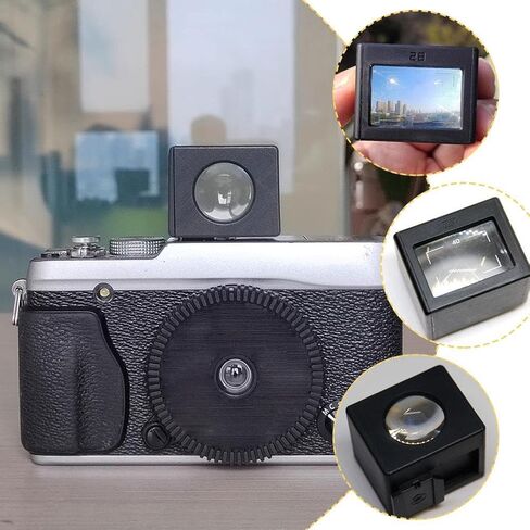 28mm Waist Level Viewfinder, Retropia Optical Waist Level Viewfinder, Replacement Camera External Optical Viewfinder Waist Part, Shoe Foot Position-Adjustable for Precise Framing (35/50) in Saudi Arabia