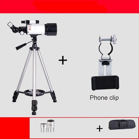 Telescope,70mm Aperture Astronomical Refracting Telescope for Kids Beginners,Travel Telescope for AduIt with PortableBag and 10mm/ in Saudi Arabia