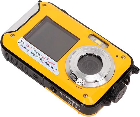 Waterproof Digital Camera, 2.7K 48MP 10ft derwater Cameras, 16X Dual Screens Digital Camera for Outdoor Use(Blue) in Saudi Arabia
