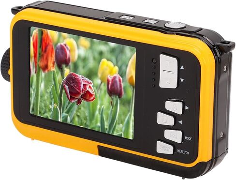 Waterproof Digital Camera, 2.7K 48MP 10ft derwater Cameras, 16X Dual Screens Digital Camera for Outdoor Use(Blue) in Saudi Arabia