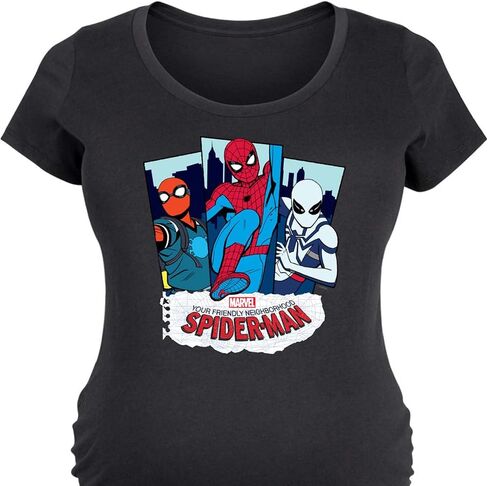 Marvel Your Friendly Neighborhood Spider-Man - Spider Suits - Maternity Scoop Neck Graphic T-Shirt in Saudi Arabia