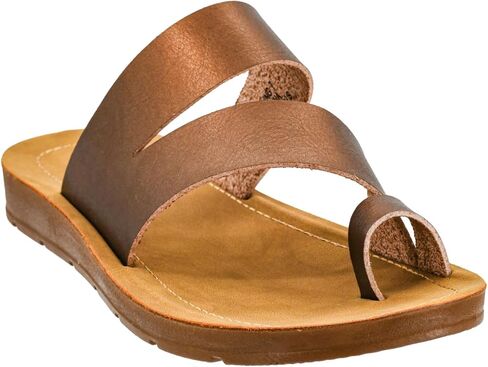 Corkys Footwear مجرد صندل قش - يتميز بحزام ملفوف من إصبع القدم للاستقرار ، النعال المذكورة التي لا تقبل المنافسة للراحة ، والتكنولوجيا على السهل على وإيقاف تشغيلها in Saudi Arabia