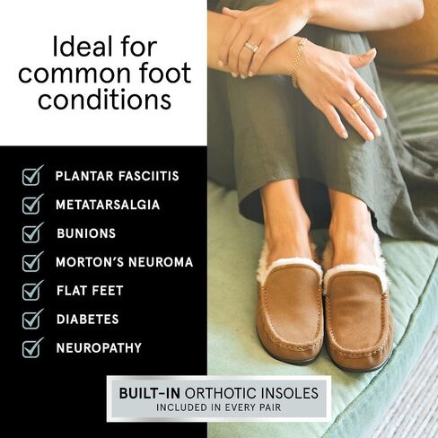 ABEO Amble Women's Metatarsal Slippers | House Shoes for Women | Shearling Lined | Built-In Cozy Wool Orthotic in Saudi Arabia