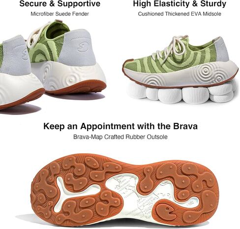 UIN Women's Platform Walking Shoes Casual Comfortable Art Painted Travel Fashion Sneaker Brava in Saudi Arabia