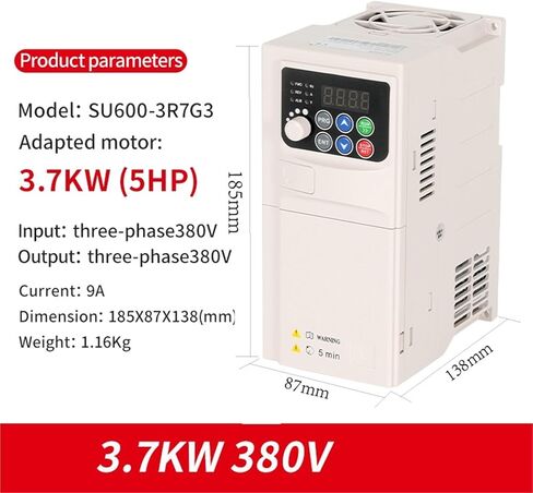 SU600 3.7KW/5.5KW 380V 3phase Input 3 Phase Output Inverter Frequency Converter Motor Speed Controller(3.7KW 380V 1-3PH B) in Kuwait