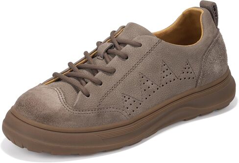 Womens Walking Shoes, Genuine Leather Low Top Men Casual Shoe with Oxford Rubber, Breathable and Durable, Suitable for Walk, Casual, Business in Kuwait