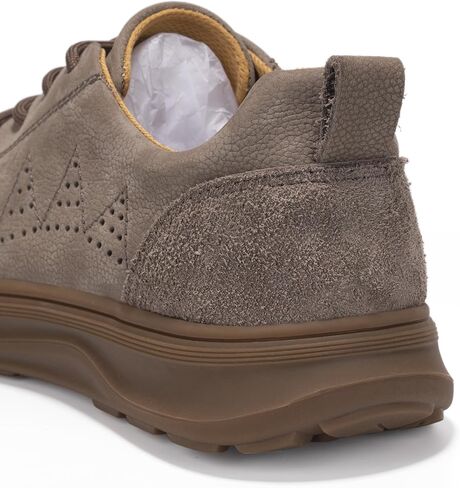 Womens Walking Shoes, Genuine Leather Low Top Men Casual Shoe with Oxford Rubber, Breathable and Durable, Suitable for Walk, Casual, Business in Kuwait