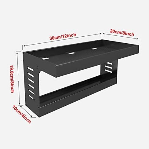 Router Storage Box,Wall Mount Floating Shelf WiFi Router Storage Box Set-top Box Rack Decorative Storage Rack for Bedroom, Living Room, Bathroom, Kitchen Stands(50x10x19.8cm) in Saudi Arabia