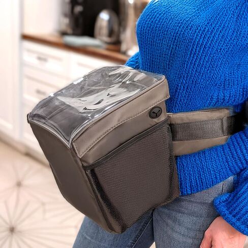 Hands-Free Pump Bag Carrier for Spectra S1 | Portable Fanny Pack Style with Magnetic Closure & Clear Top for Easy Access | Adjustable Belt for Comfort – Ideal for Active Moms in Saudi Arabia