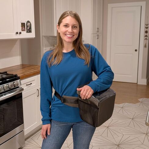 Hands-Free Pump Bag Carrier for Spectra S1 | Portable Fanny Pack Style with Magnetic Closure & Clear Top for Easy Access | Adjustable Belt for Comfort – Ideal for Active Moms in Saudi Arabia