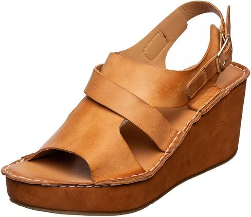 Antelope Women's Wallis Leather Wedge Sandals in Saudi Arabia