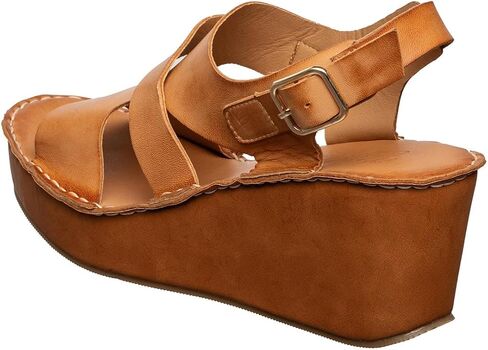 Antelope Women's Wallis Leather Wedge Sandals in Saudi Arabia