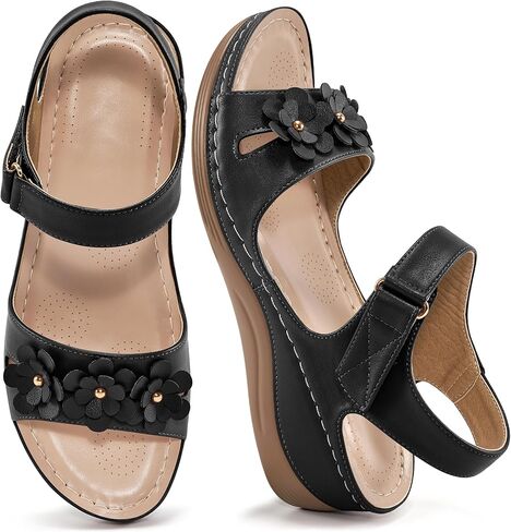FUDYNMALC Sandals for Women Dressy Wedge: Comfortable Summer Shoes 2025 Orthopedic Walking Platform Footwear for Beach Hiking in Kuwait