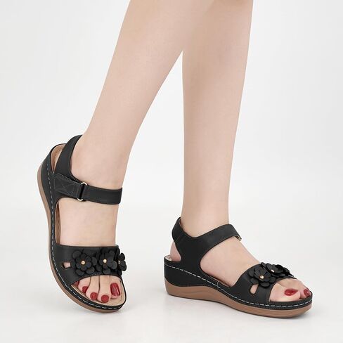 FUDYNMALC Sandals for Women Dressy Wedge: Comfortable Summer Shoes 2025 Orthopedic Walking Platform Footwear for Beach Hiking in Kuwait