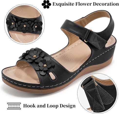 FUDYNMALC Sandals for Women Dressy Wedge: Comfortable Summer Shoes 2025 Orthopedic Walking Platform Footwear for Beach Hiking in Kuwait