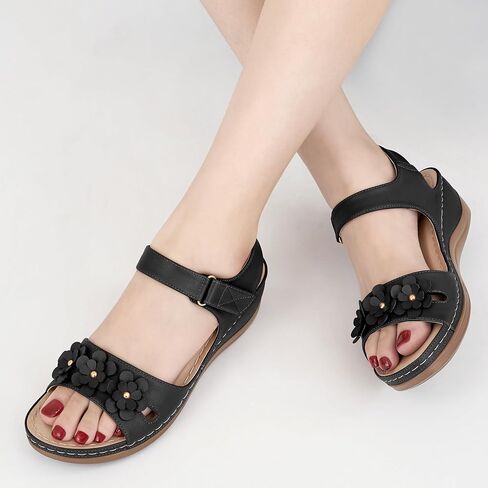 FUDYNMALC Sandals for Women Dressy Wedge: Comfortable Summer Shoes 2025 Orthopedic Walking Platform Footwear for Beach Hiking in Kuwait