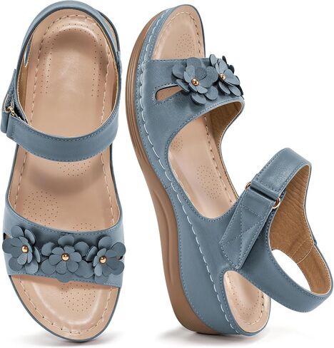 FUDYNMALC Sandals for Women Dressy Wedge: Comfortable Summer Shoes 2025 Orthopedic Walking Platform Footwear for Beach Hiking in Kuwait