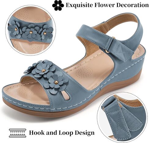 FUDYNMALC Sandals for Women Dressy Wedge: Comfortable Summer Shoes 2025 Orthopedic Walking Platform Footwear for Beach Hiking in Kuwait