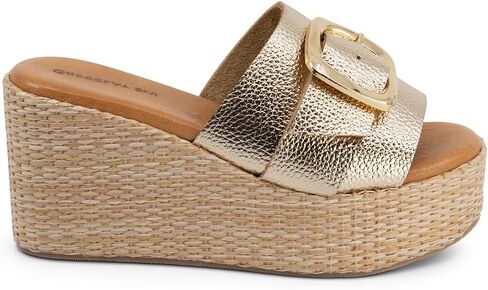 Chocolat Blu Women Shoes Jana Platform Slide W-buckle in Kuwait