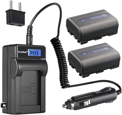 Kastar 1-Pack NP-FM50 Battery and LCD AC Charger Compatible with Sony NP-FM30 NP-FM50 NP-FM55H NP-QM50 NP-QM51 NP-FM70 NP-FM71 NP-QM71 NP-QM71D NP-FM90 NP-FM91 NP-QM91 NP-QM91D BC-VM50 BC-VM10 BC-V615 in Saudi Arabia