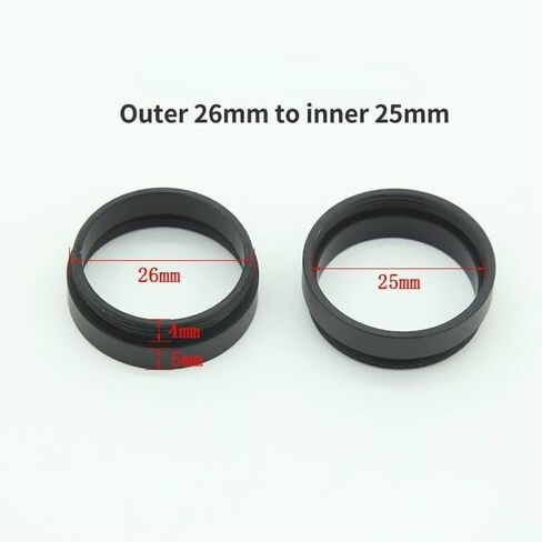 Microscope Accessories Kit M25/M26/M27/M42 RMS Threaded Adapter Ring Objective Converter Camera Adapter Microscope Slide(RMS to 25MM) in Kuwait
