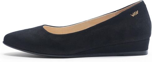 VISCATA Roma Women's Suede Flat, U-Cut Toe, Spain Handmade Casual Flat Comfortable Shoes with a Sturdy All Natural 1" Wedge. Made with Cushioned Leather Insole and Lined with Premium Leather in Saudi Arabia