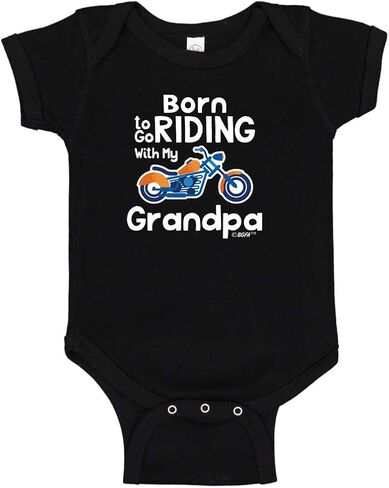 Born to Go Riding with My Grandpa Biker Bodysuit in Saudi Arabia