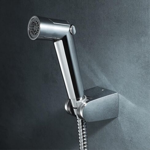 HandheldSprayer Kit Cloth Diaper Sprayer ABS Round ShapeSprayer for Toilet for Toilet-Adjustable Water Pressure Control withHose for Feminine Wash and Bracket,Chrome d(Chrome D) in Saudi Arabia