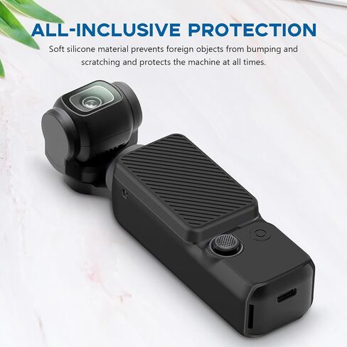 حالة حماية سيليكون كاميرا Reflex لـ DJI Osmo Pocket 3 - مقاوم للصدمات ، وغطاء خفيف ، وغير انزلاق ، حماية متينة (أزرق) in Saudi Arabia