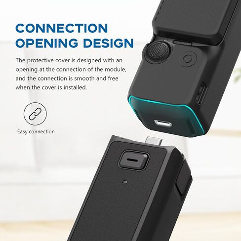 حالة حماية سيليكون كاميرا Reflex لـ DJI Osmo Pocket 3 - مقاوم للصدمات ، وغطاء خفيف ، وغير انزلاق ، حماية متينة (أزرق) in Saudi Arabia